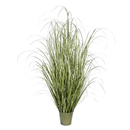 Vickerman Herbe Verte Indigène 59 Pouces" dans un Pot en Fer - Td190560