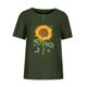 thumbnail image 4 of Camisas de Manga Corta para las Mujeres, Blusa de Botón de Impresión Casual con Cuello Redondo Hecha de Tela Suave Transpirable para Verano Primavera, Blusas de Manga Corta para las Mujeres, 4 of 4
