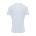 thumbnail image 3 of Men's casual solid color V-neck gentleman's business short-sleeved fitness T-shirt White 3X, 3 of 5