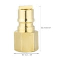 thumbnail image 5 of Brass 3/8 Inch Quick Gas Propane Quick Regulator Connector Kit Shutoff Connector for Outdoor Picnic BBQ Accessories (Golden), 5 of 5