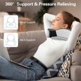 thumbnail image 3 of Travel Pillow, Memory Foam Neck Pillow for Travel, Airplane Travel Pillow with (Light Grey), 3 of 4