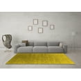 thumbnail image 3 of Ahgly Company Machine Washable Indoor Rectangle Oriental Yellow Industrial Area Rugs, 3' x 5', 3 of 4