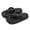 black, variant on Women's Classy Flip-Flops with Poop Feeling, Female Internet Celebrity Eva Summer Outer Slippers for Couples, Thick-Soled Non-Slip Couples, Soft-Soled Flip-Flops for the Beach