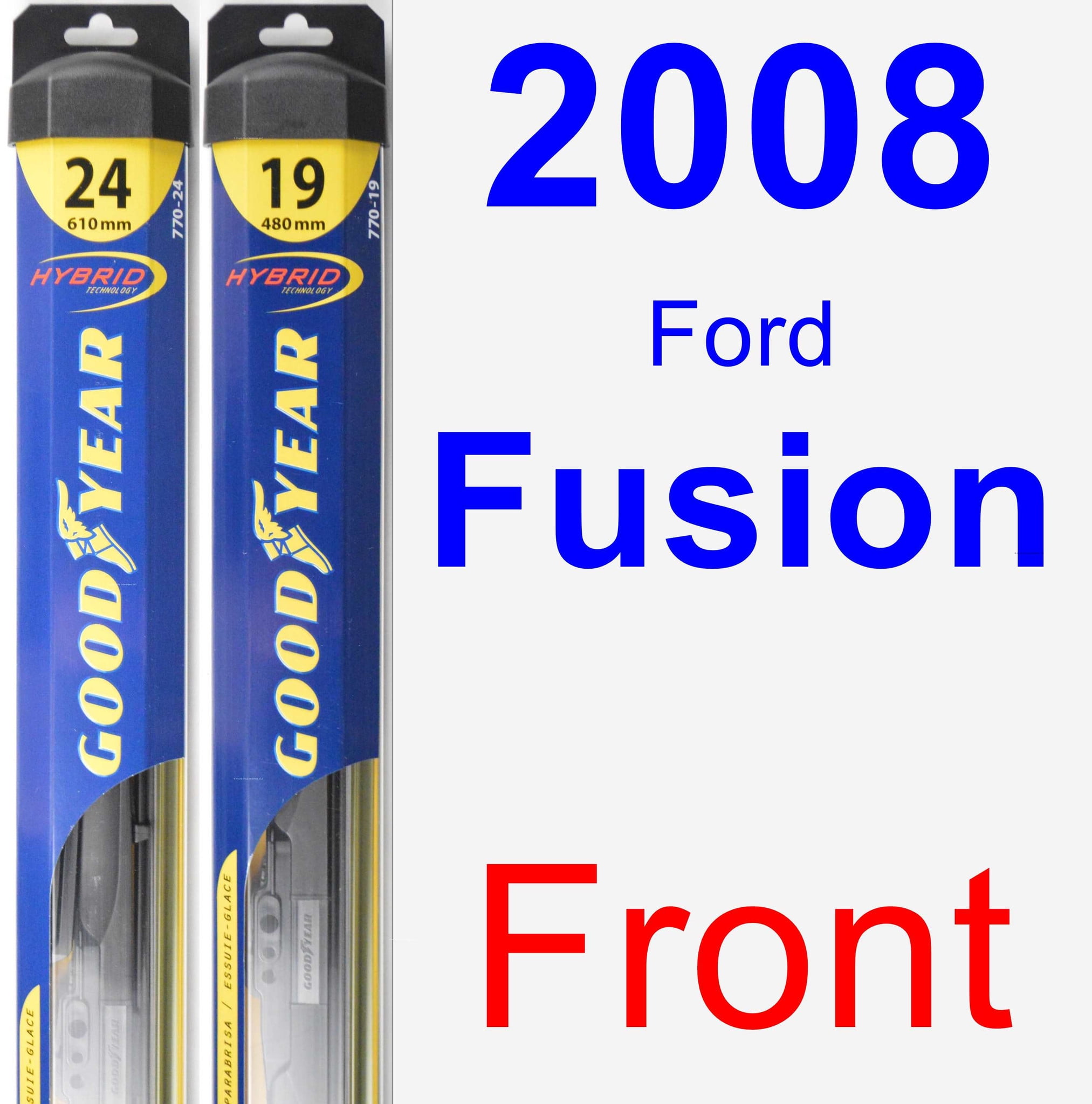 2009 ford fusion wiper blade size