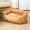 Khaki, variant on Nebwoak Dog Sofa,Small Dog and Cat Support Small Dog Bed,Fluffy Cat Sofa with Non-Slip Bottom