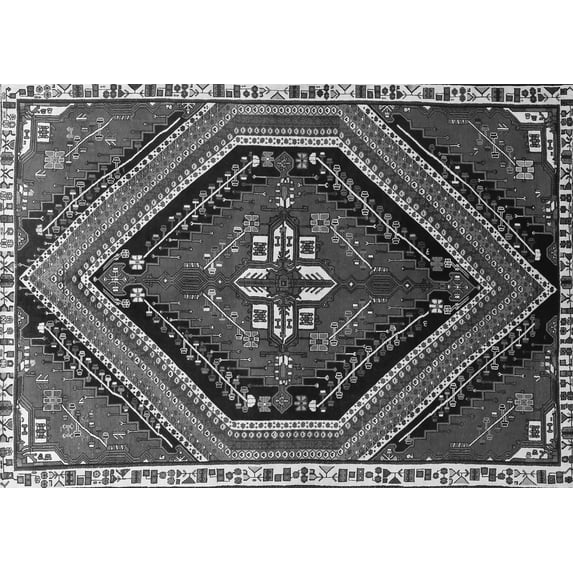 Ahgly Company Indoor Rectangle Persian Gray Traditional Area Rugs, 3' x 5'