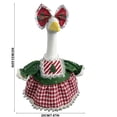thumbnail image 3 of AZXY Christmas Porch Goose Outfit, 23" Holiday Party Costume Set for Porch Goose, Goose Clothes for Cement Goose, Goose Clothing for Goose Statue, Festive Winter Outdoor Decor for Yard Lawn Garden, 3 of 7