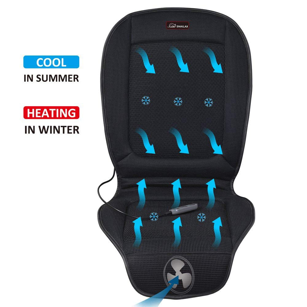 SNAILAX Cooling Car Seat Cushion Heated Seat Cushion with 2 Levels 12V