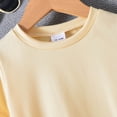 thumbnail image 5 of Toddler Clothes for Boys Children's Spring Summer Cotton Round Neck Print Short Sleeve Casual 6 12 18 24Months 2T 3T T shirt + Drawstring Pants Boy Sweat Outfit 2-Piece Set, 5 of 7