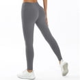 thumbnail image 5 of CAIVO Women Flare Leggings For Yoga Pants High Waisted Bootcut Casual Stretch Solid Color Athletic Gym Pilates Running Fitness Trousers , Grey, 5 of 5