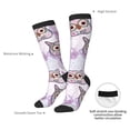 thumbnail image 4 of Hirioo Owl And Floral for Adult Stockings Breathable Sock Non-Pilling,Contrasting Color Design, 4 of 6