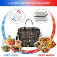 thumbnail image 4 of Black Halloween Skull Book Pattern Womens Lunch Box for Work,Insulated Large Lunch Bag for Tween and Teen,Loncheras Para Mujer,Leakproof Adult Lunch Bag for Work,Beach,Travel,Picnic,Camping, 4 of 7