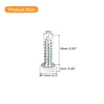 thumbnail image 2 of Uxcell ST4x16mm White Screws Self Tapping Screws, 50 Pack Pan Head Phillips Wood Screws for Woodworking, 2 of 5