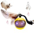 thumbnail image 1 of Pelota de juguete inteligente para gatos, juguete eléctrico interactivo para gatos y perros x шυ C8M7, 1 of 6