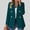 Mint Green, variant on Blazers For Women Business Casual Jackets Formal Coat Women's Fashion Solid Button Pocket Long Sleeve Collared Suit Coat Casual Coat Blouse Navy M