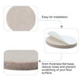 thumbnail image 5 of 8pcs Felt Furniture Pads Round 1" Floor Protector Reduce Noise for Desk Leg, 5 of 7