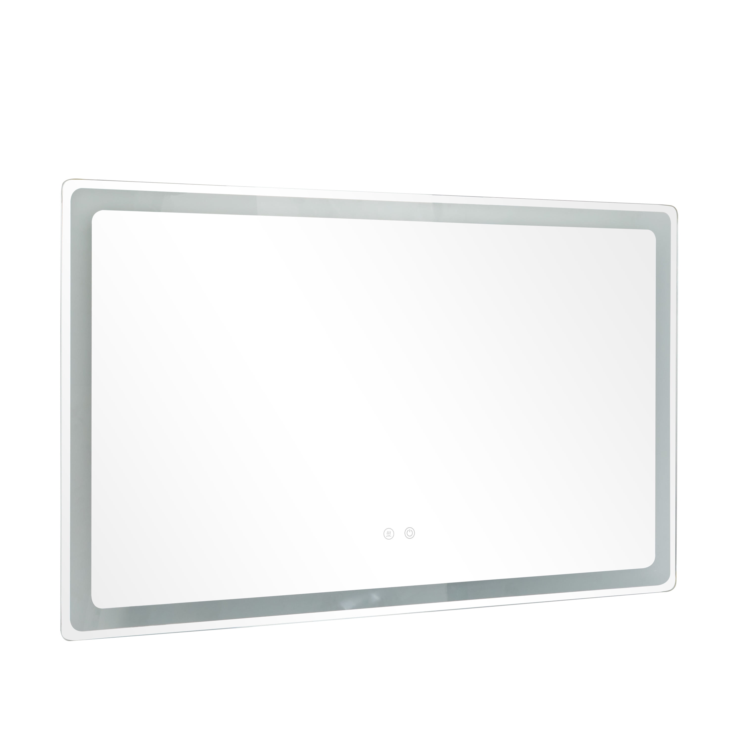 DecMode 47" x 30" Silver Anti Fog Mirror with LED Light