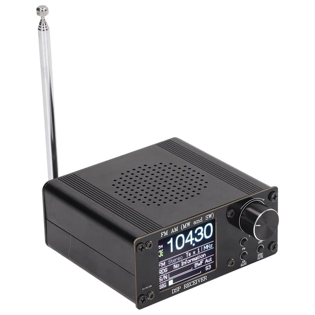 BIMZUC Receptor FM AM ATS-80 Radio Portátil Alta Precisión con Batería Incorporada de 1000mAh y Rango de Operación Amplio para Interiores y Exteriores