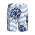 thumbnail image 2 of Haiem Turtle with Blue Stones Men's Pajama Short with Soft Woven Cotton Elastic Waistband Sleep Short-Small, 2 of 9