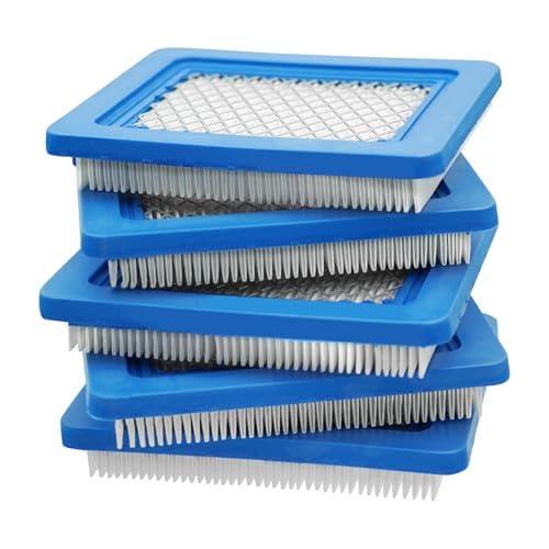 491588S Air Filter, 491588 4915885 399959 Flat Cleaner Cartridge, Lawn Mower Air Filter (5 Pack)