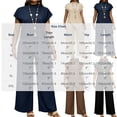 thumbnail image 3 of Outfits 2026 Two Piece Lounge Set Women Spring And Summer Solid Color Irregular Tops Wide-Leg Pants Suit Brown S, 3 of 6