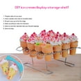 thumbnail image 3 of Coofit Ice Cream Cone Holder 16 Slots Foldable Cupcake Cone Rack Ice Cream Cone Rack, 3 of 10