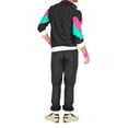 thumbnail image 5 of Women Mens 2 Piece Outfits 90s Retro Hip Hop Costumes Long Sleeve Coat Long Pants Two Piece Tracksuit Set Clothing, 5 of 6