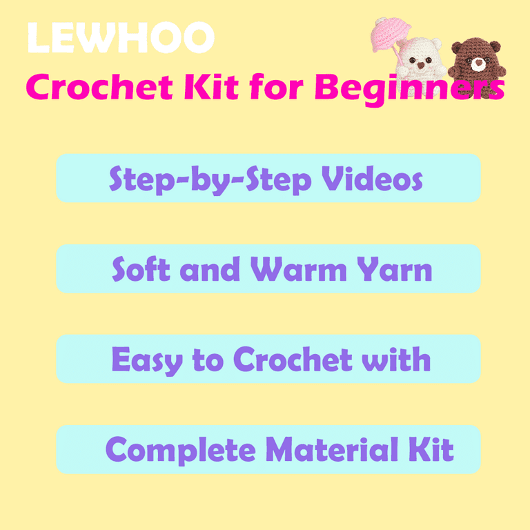 Yarniss Beginner Crochet Kit , Crochet Starter Kit for Adults and