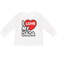 thumbnail image 3 of Inktastic I Love My Dada Boys or Girls Long Sleeve Toddler T-Shirt, 3 of 5