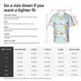 thumbnail image 4 of Fotbe Space With Dino Astronauts Hawaiian Shirt for Men Unisex Summer Beach Casual Short Sleeve Cotton Linen Button Down Shirts-X-Large, 4 of 5