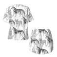 thumbnail image 5 of Qekee German Shepherd Dog Women's Pajama Set Short Sleeve Sleepwear Summer Home Wear with Pockets Soft Short Sleeve Shirt - German Shepherd Dog, 5 of 9