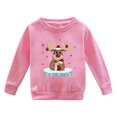 thumbnail image 4 of Autumn Winter Festive Reindeer Design Crewneck Hoodie for Boys and Girls - Christmas Celebration Warm Sweatshirt in Black, 4 of 4