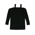 thumbnail image 2 of bar III Womens Cold-Shoulder Pullover Sweater, Black, X-Large, 2 of 2