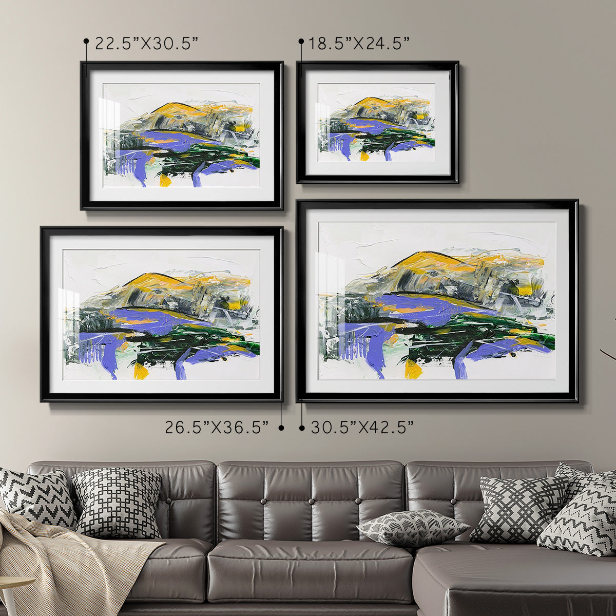 Silent Mountain V Premium Framed Print - Ready to Hang
