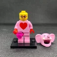 thumbnail image 4 of LEGO Pink Elephant girl Minifigure with Heart jewel Valentine's Day, 4 of 4