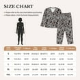 thumbnail image 4 of Yiaed Brown Moose with Pinecones Print Pajamas Women's Long Sleeve Sleepwear Soft Button Down Loungewear Pjs Lounge Set Nightwear Womens Pajama Pants-XX-Large, 4 of 7