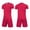 Red, variant on LJEFF Kids 2PC Soccer Uniform Set, Short Sleeve Summer Quick Dry Elastic Waist Boy Sports Outfit Navy Size 13 T