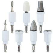 Care me Electric Nail Drill Set Bit Replacements (7 Attachments) for Nail Filing, Buffing, Grinding, Polishing