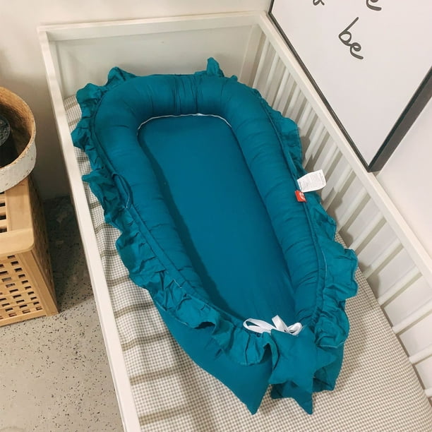 Nido de dormir extraíble para cama de bebé, cuna con almohada, corralito de viaje, colchón de cuna infantil, regalo de Baby Shower Fivean unisex
