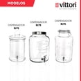 thumbnail image 5 of Dispensador de Bebidas Cilíndrico, Dispensador Vitrolero de Agua, Vitrolero de Vidrio con Tapa, 5 Litros, 5 of 5