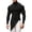 r-299Black61, variant on Men T Shirts Solid Color Turtleneck Long Sleeve Slim Fit Stretchable Athletic Base Layer Top With Striped Design For Workout And Casual Wear Trendy Vacation Workout Shirts For Men