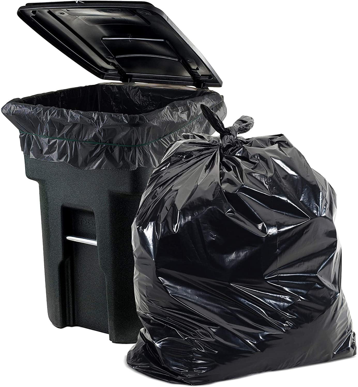 Sak-It™ 60 Gallon Clear High Density Coreless Trash Can Liners (38 x 60