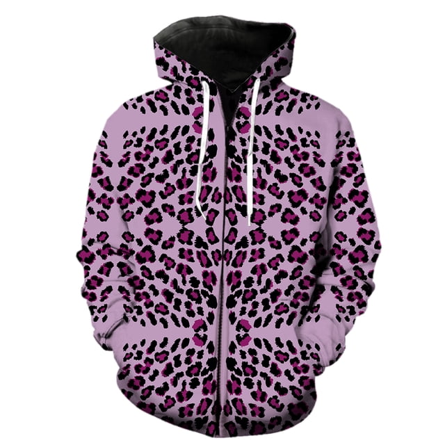 Sudadera con capucha y cremallera para hombre, con textura de piel de animal, moda de primavera, manga larga, talla grande, informal, para adolescentes, ropa de calle, estampado 3D, unisex