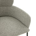 thumbnail image 6 of SAFAVIEH Couture Charlize Curved Mid Back Counter Stool, Light Grey/Black, 6 of 7
