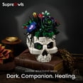 thumbnail image 5 of SupreOwls Succulent Skull Building Block Sets, 1079 Pcs Gothic Flower Pot Model For Adults, DIY Creative Plant Decor, Home Desk Decoration Gift Idea, 5 of 7