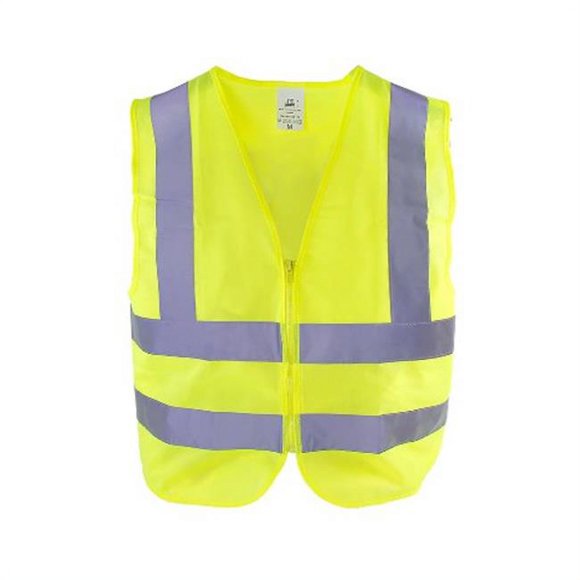 TR Industrial TR88002 Gilet de Sécurité à Fermeture Éclair avant Jaune Fluo Haute Visibilité&44; XL
