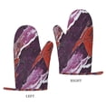 thumbnail image 3 of A Pair Of Heat Insulation And Anti-Perm Gloves 7×11in Thick Anti-Perm Palm With Silicone Piece Lanyard Design Is Easy To Hang Mediumvioletred Marble_1, 3 of 8