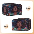 thumbnail image 3 of Balery Cosmic Garden Woman Portrait Pattern Oven Cover Kitchen Bread Machine Protector, 4 Slice Toaster Cover for Home, Anti Dust Fingerprint Coaster Cover, 3 of 7