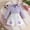 Purple, variant on Blmnix Fall Outfits 2 Piece Outfits Cute Outfits Sweater Pleated Set Long Sleeve Red Collared Matching Outfit Sets 18-24 Month