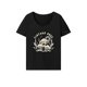 thumbnail image 1 of Camiseta de mujer con cuello redondo, camiseta de moda para mujer, camisetas suaves de verano para caminar y viajar S, 1 of 7